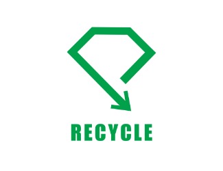 Projekt graficzny logo dla firmy online Logo Zielony Diament